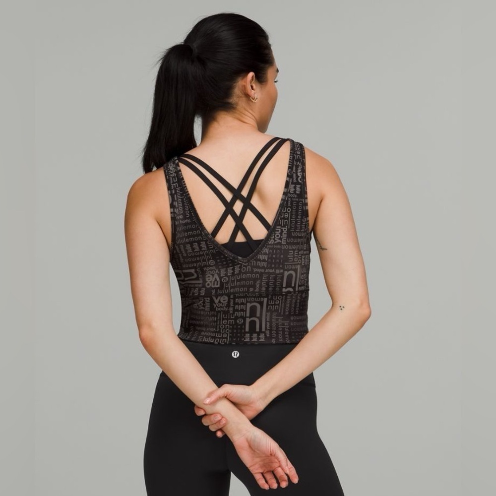 Lululemon Power Pivot Everlux Tank Top Motif Size 6 - Picture 8 of 8
